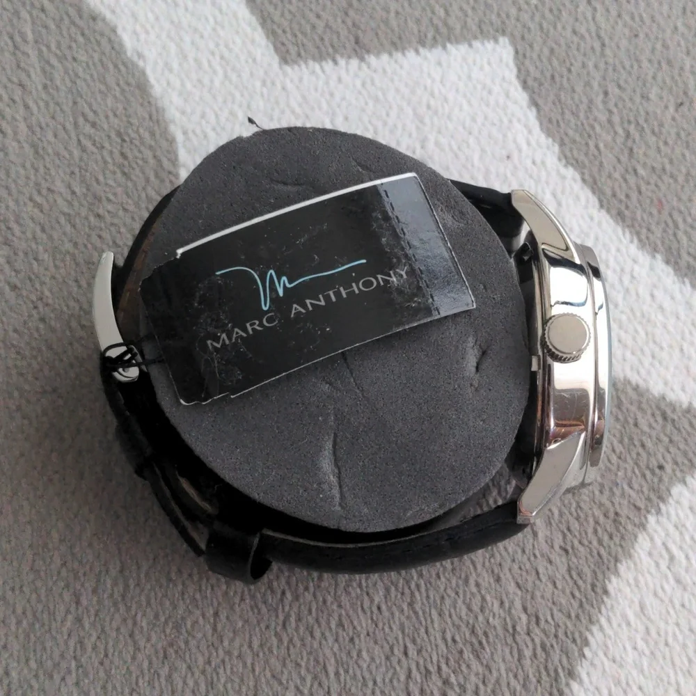 Marc Anthony FMDMA505 Men's Black & Silver Tone Skeleton Automatic Analog Watch